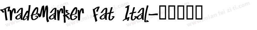 TradeMarker Fat Ital字体转换